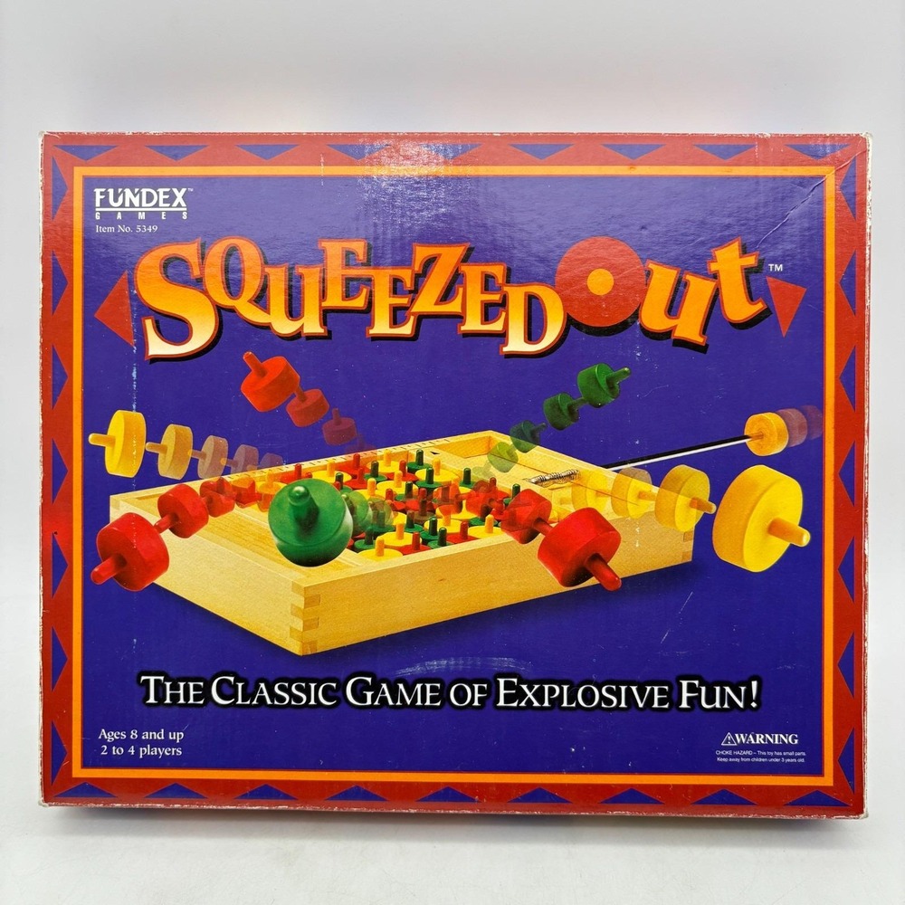 Squeezed Out 99% COMPLETE Fundex 1999 Kids Fun Concentration Classic Booby Trap